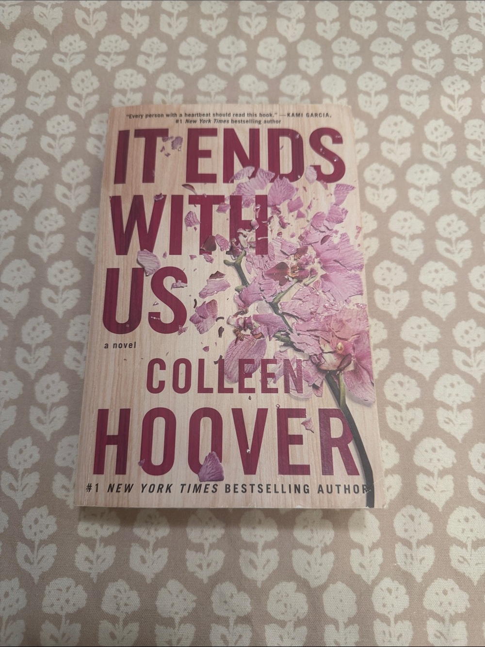 'It Ends With Us' Paperback - Pink Floral Cover